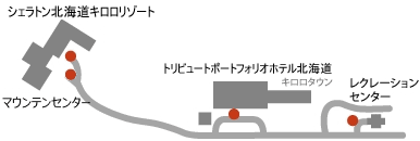 施設内シャトルバス案内図